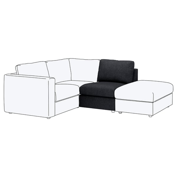 FINNALA 1-seat section, Tallmyra black/gray
