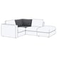 Option: FINNALA Corner section, Gunnared medium gray