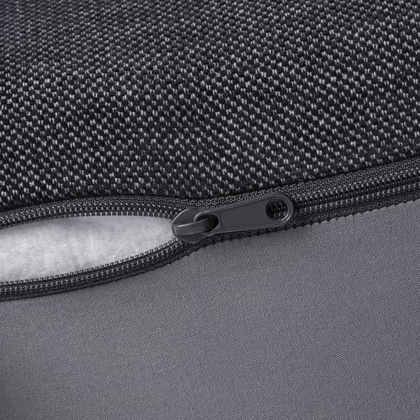 FINNALA Cover for ottoman with storage, Tallmyra black/gray