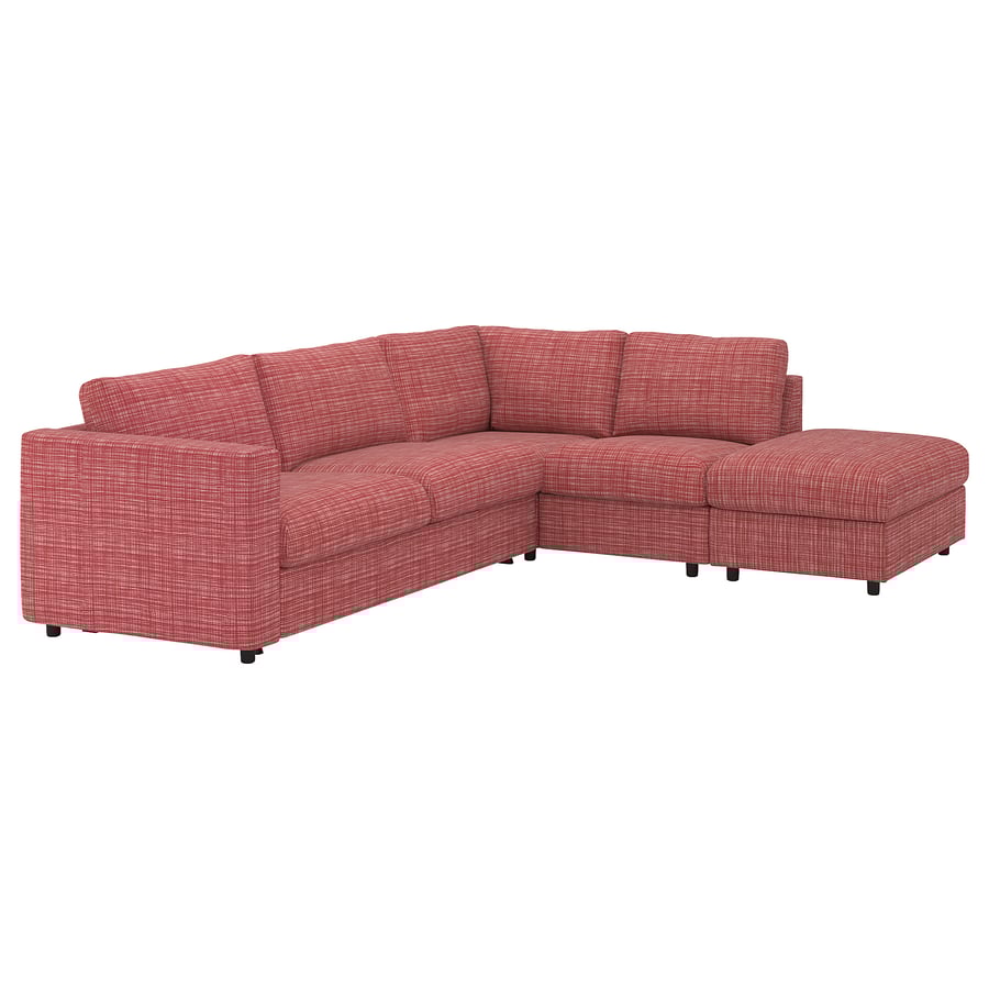 FINNALA cover for sectional, 4seat, with open end/Dalstorp multicolor