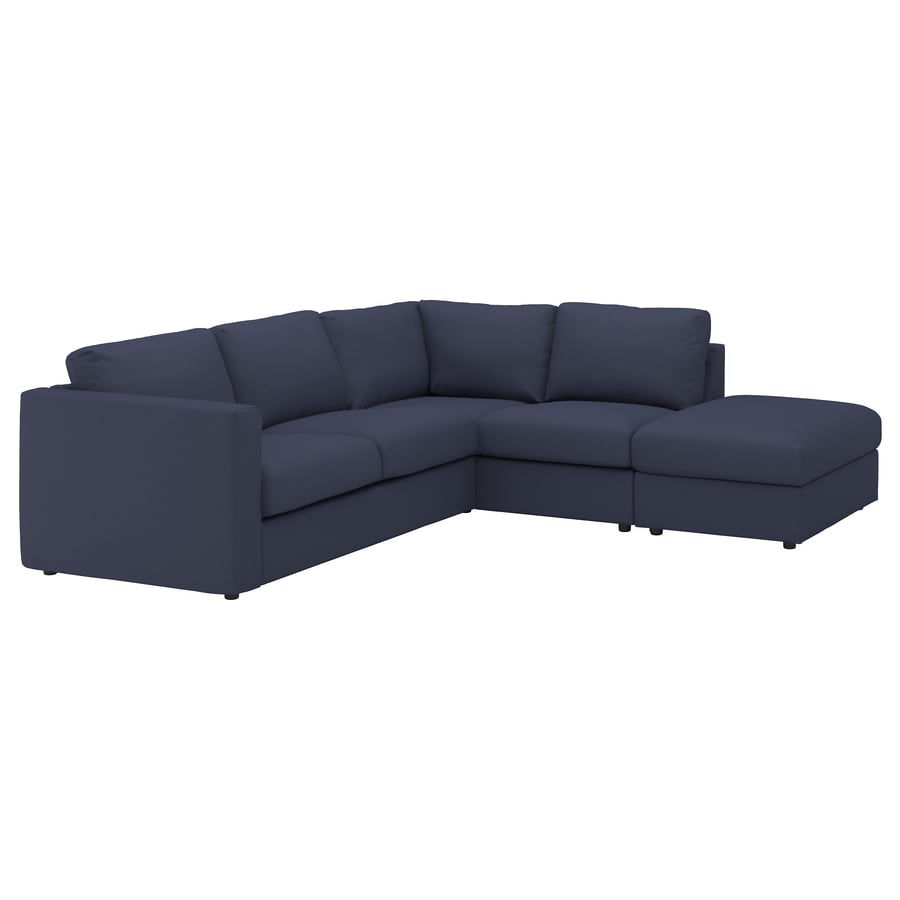 FINNALA cover for sectional, 4seat, with open end/Orrsta blackblue IKEA