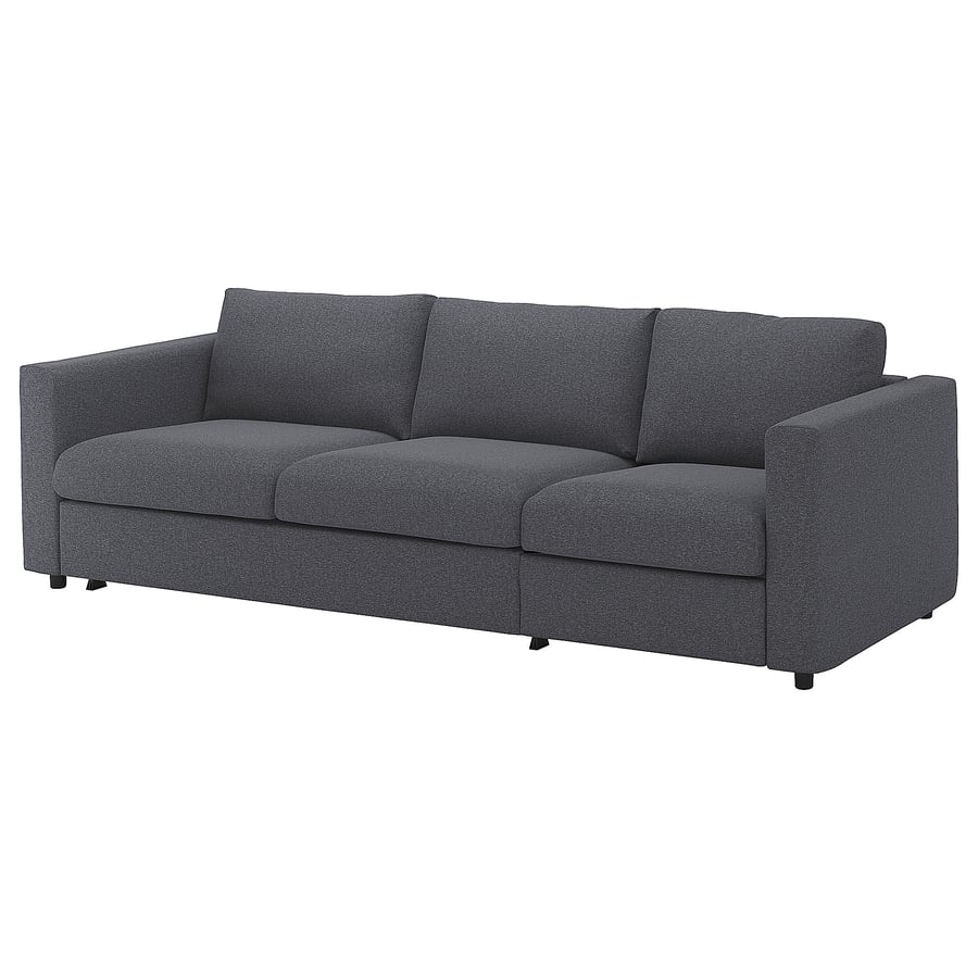 FINNALA cover for sleeper sofa, Gunnared medium gray IKEA
