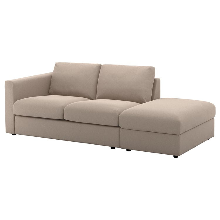 FINNALA cover for sofa, with open end/Tallmyra beige IKEA