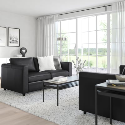 FINNALA Loveseat, Grann/Bomstad black