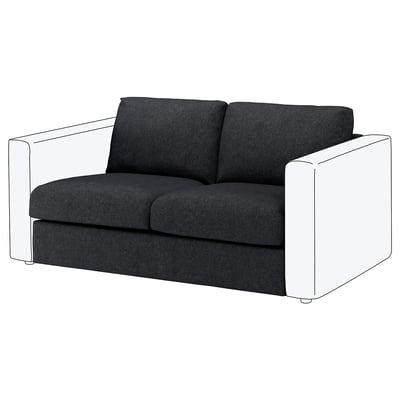 FINNALA Loveseat section, Tallmyra black/gray
