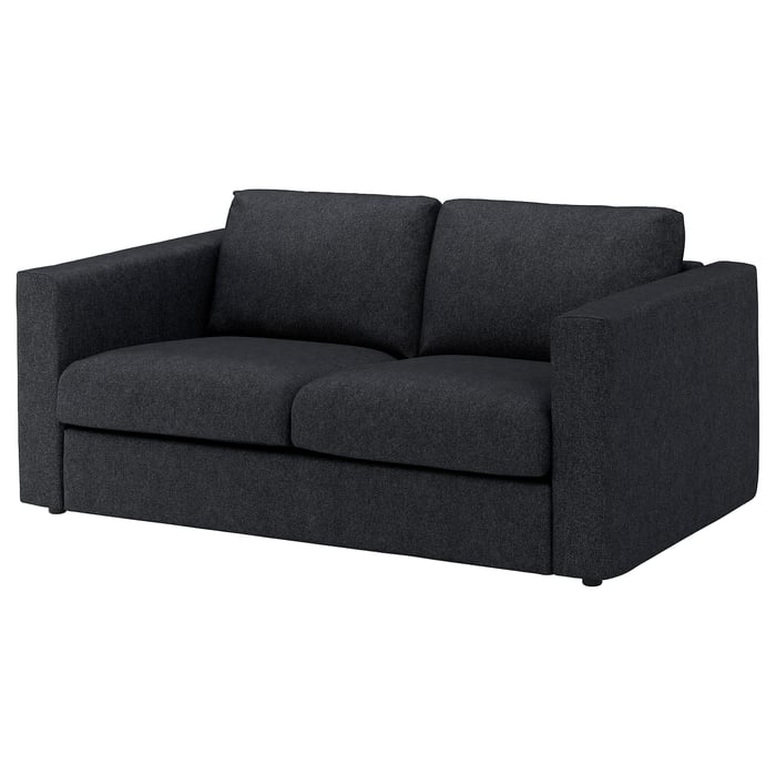 FINNALA loveseat, Tallmyra black/gray IKEA