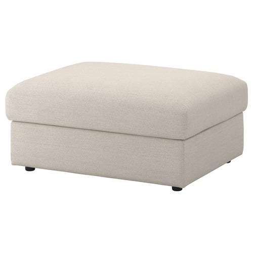 FINNALA ottoman with storage, Gunnared beige IKEA