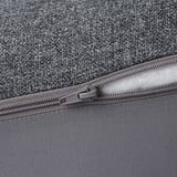 FINNALA Ottoman with storage, Gunnared medium gray