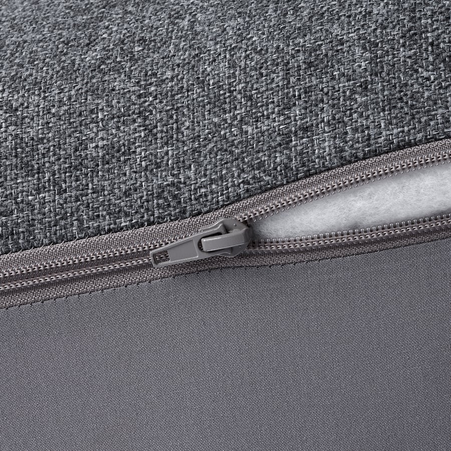 FINNALA ottoman with storage, Gunnared medium gray IKEA