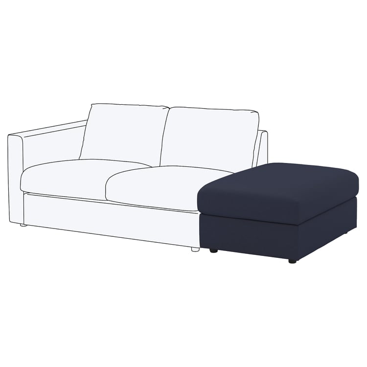 FINNALA ottoman with storage, Orrsta blackblue IKEA