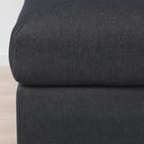 FINNALA Ottoman with storage, Tallmyra black/gray