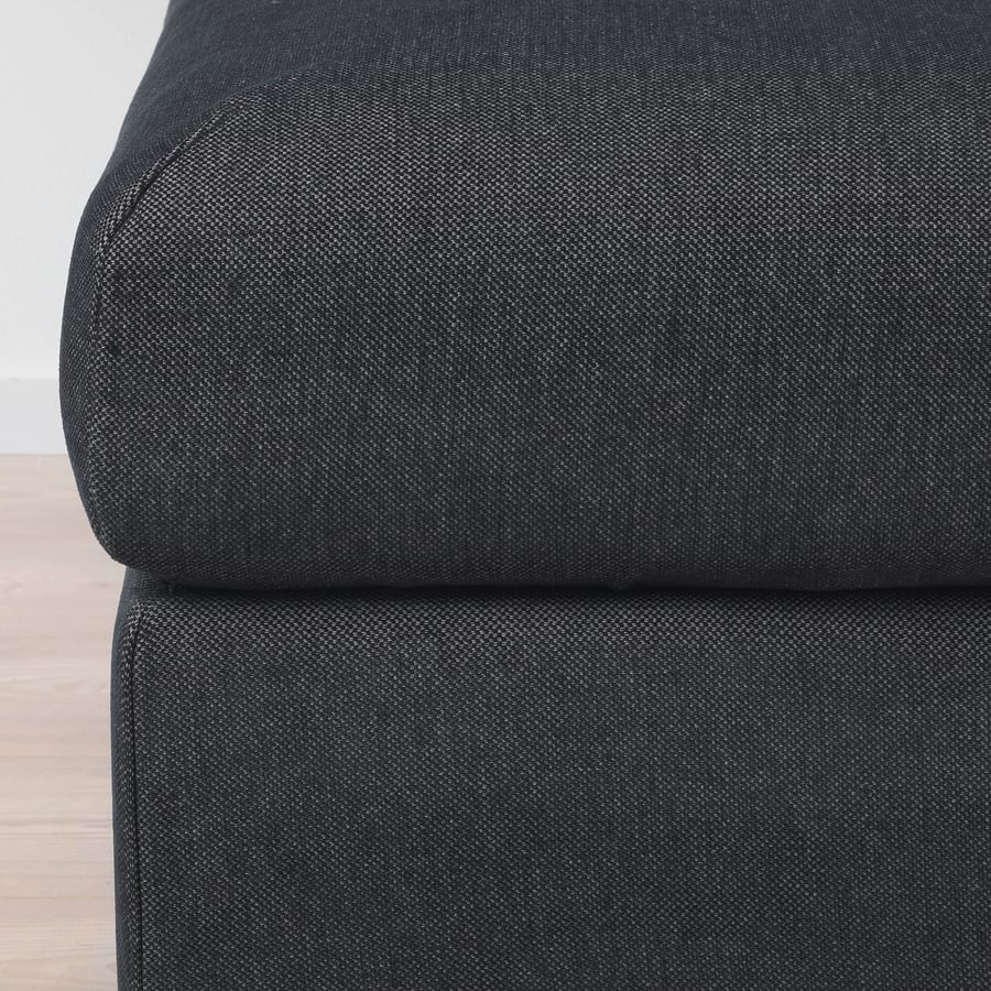 FINNALA Ottoman with storage, Tallmyra black/gray IKEA