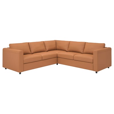 FINNALA Sectional, 4-seat corner, Grann/Bomstad golden brown
