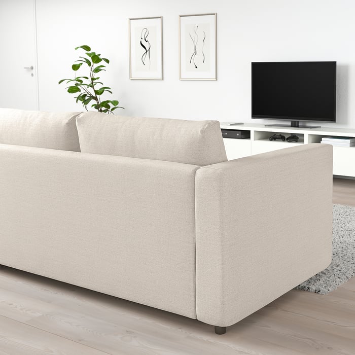 FINNALA sleeper sofa, Gunnared beige IKEA