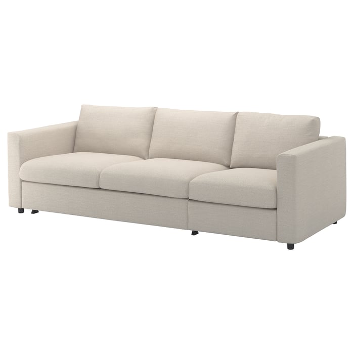 FINNALA sleeper sofa, Gunnared beige IKEA