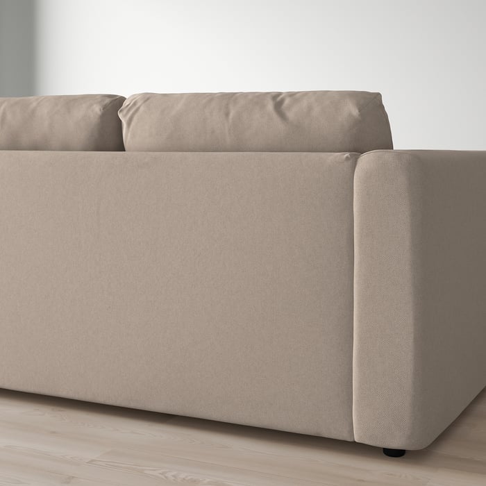 FINNALA sleeper sofa, Tallmyra beige IKEA