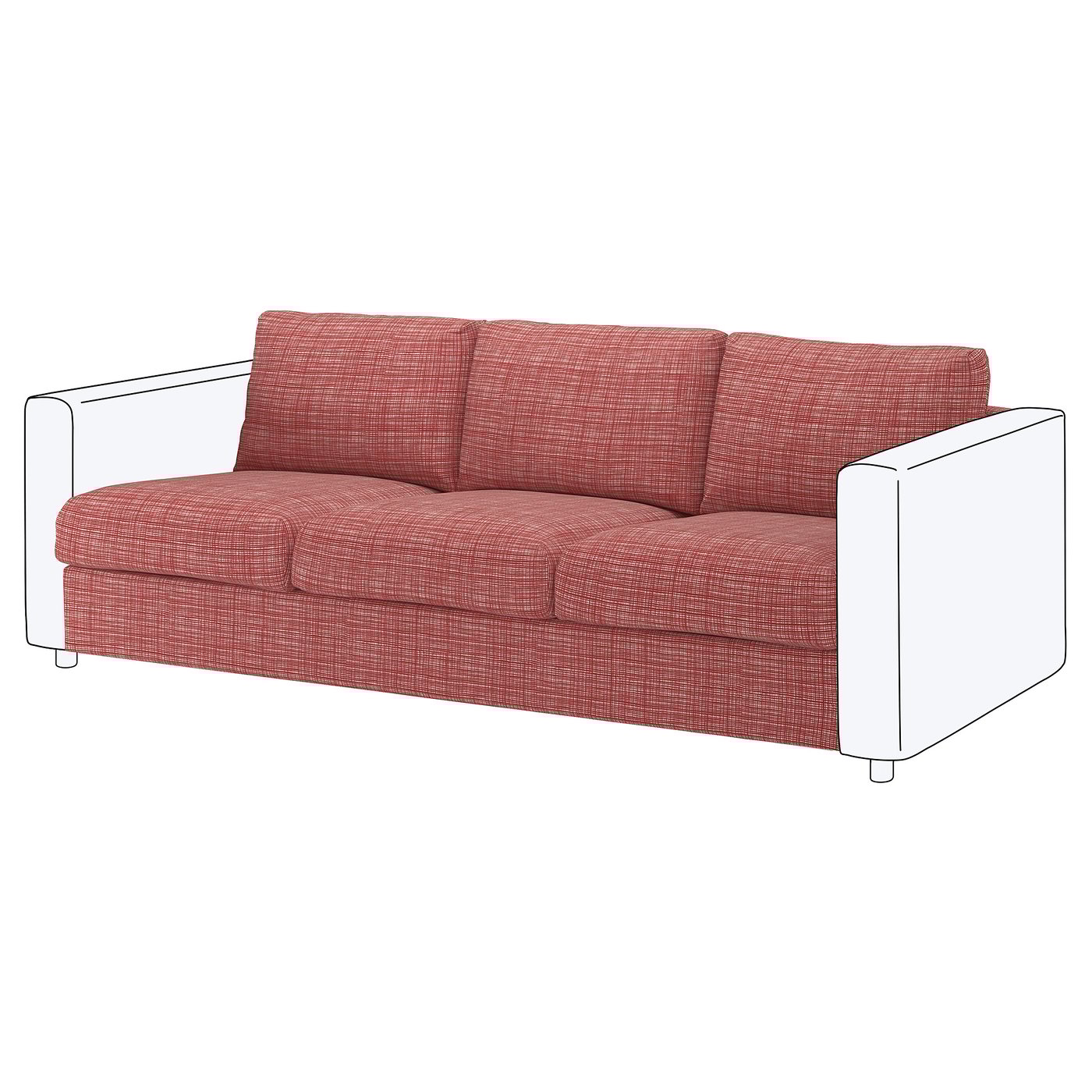 FINNALA sofa section, Dalstorp multicolor IKEA