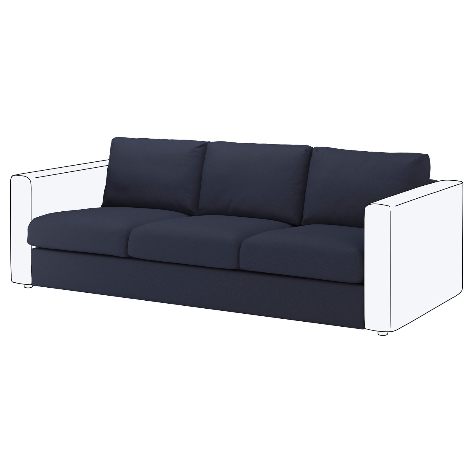 FINNALA Sofa section, Tallmyra black/gray IKEA