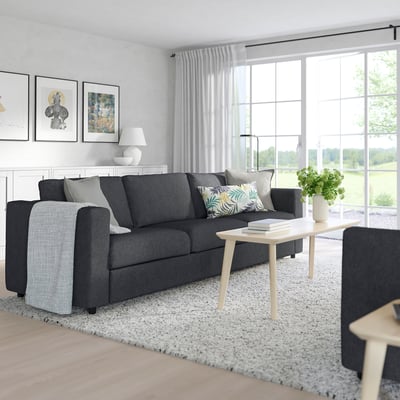 FINNALA Sofa, Tallmyra black/gray