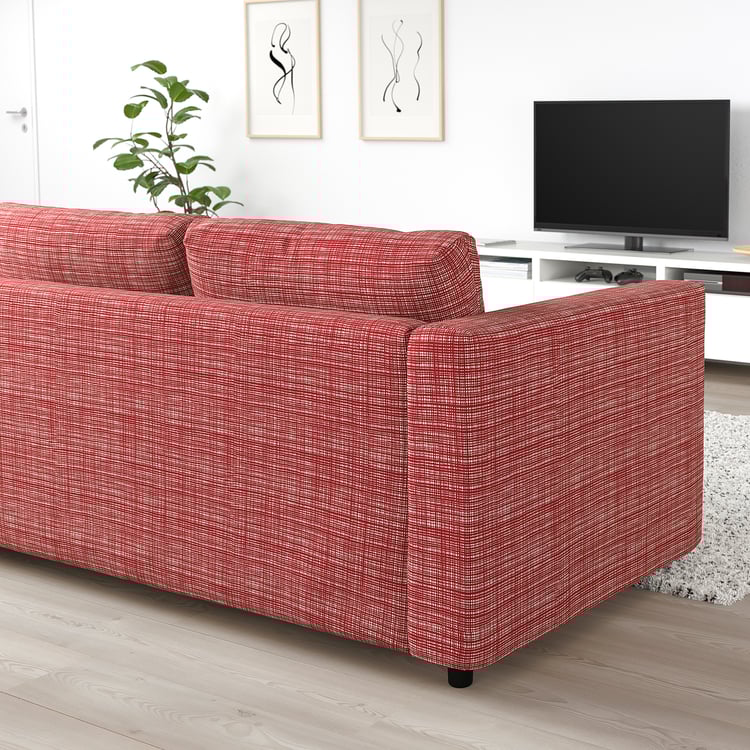 FINNALA sofa, with chaise with headrest/Dalstorp multicolor IKEA