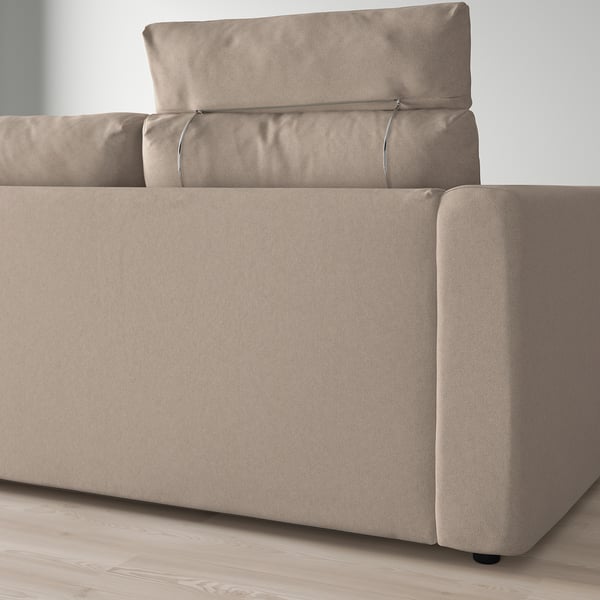 FINNALA sectional sofa, versatile layout with headrest and storage.