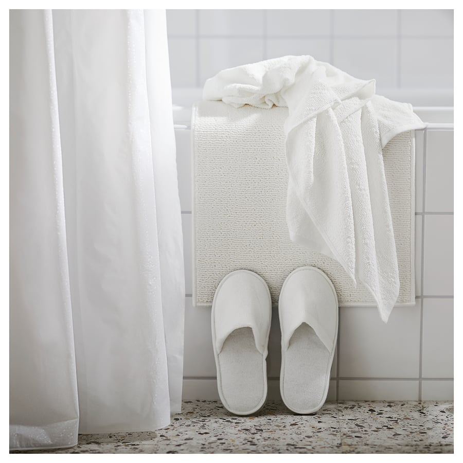 FINTSEN bath mat, white, 16x24" - IKEA US