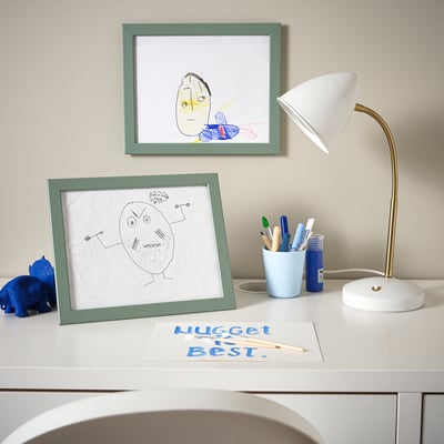 FISKBO Frame, light gray-green, 8x10 "