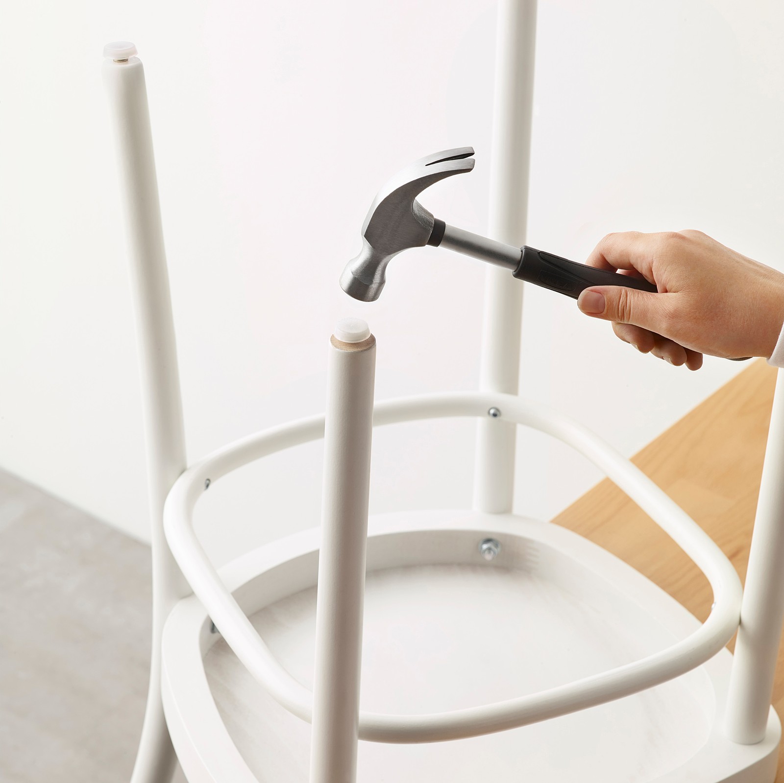 FIXA Floor protectors with rivet, transparent IKEA