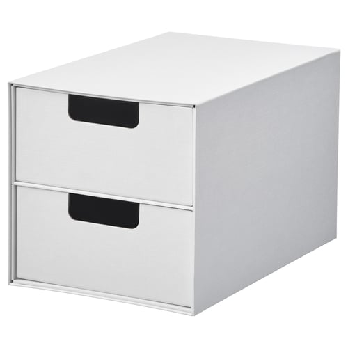 FJÄDERHARV Mini chest with 2 drawers - white 6 ¼x9 ¾ "