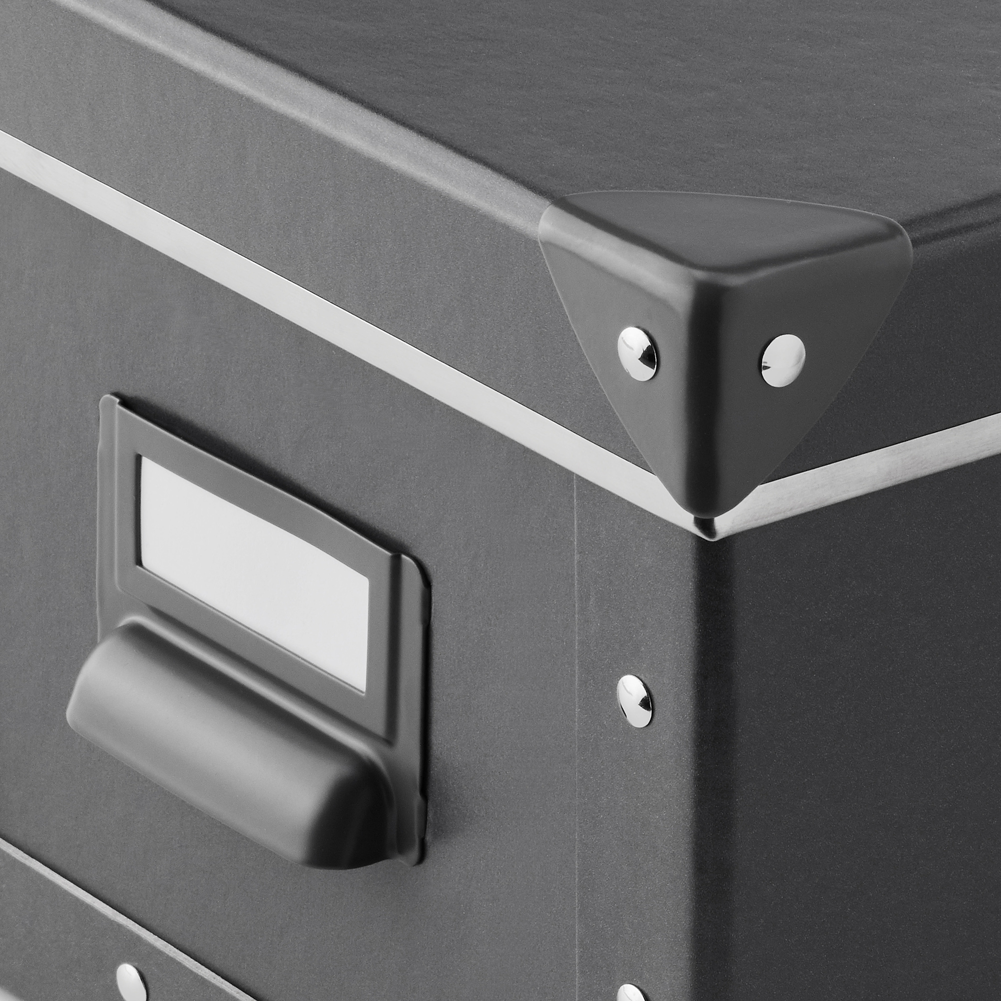 FJÄLLA Storage box with lid, dark gray, 7x10 ¼x6" IKEA