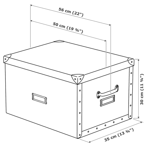 Fjalla Storage Box With Lid White Ikea