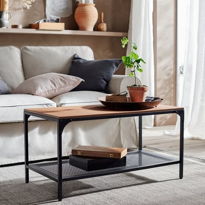 FJÄLLBO Table ordinateur portable, noir, 100x36 cm - IKEA