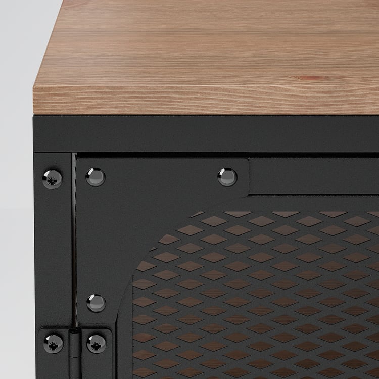 FJÄLLBO TV unit, black, 393/8x141/8x211/4" IKEA