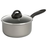 FJÄRSING Saucepan with lid, gray, 8 "