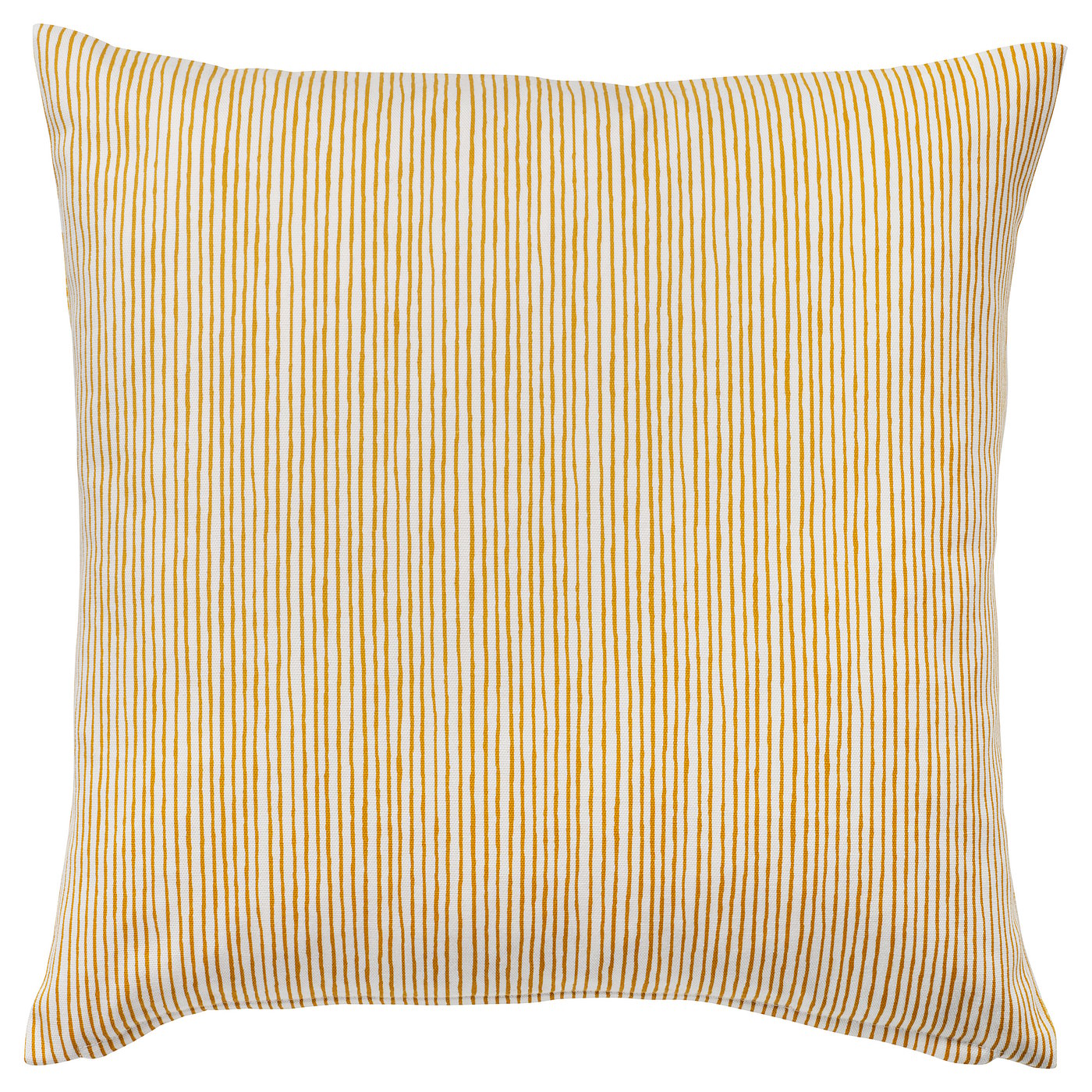 Cushion cover, yellow/white 2