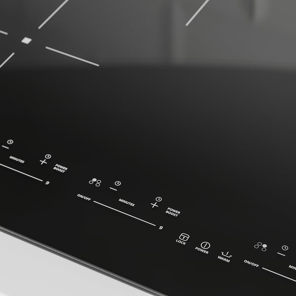 FLACKSTA Induction cooktop, black, 30 "