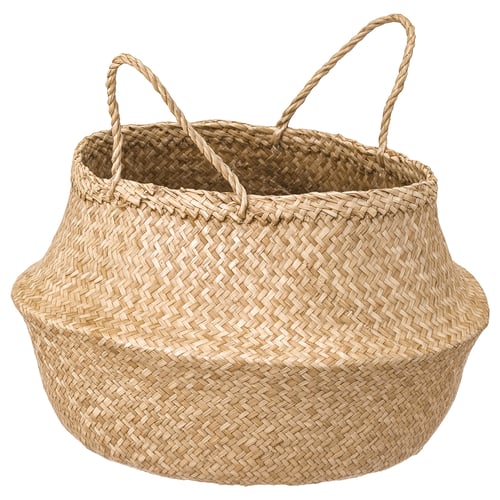 FLÅDIS Basket - seagrass 9 7/8