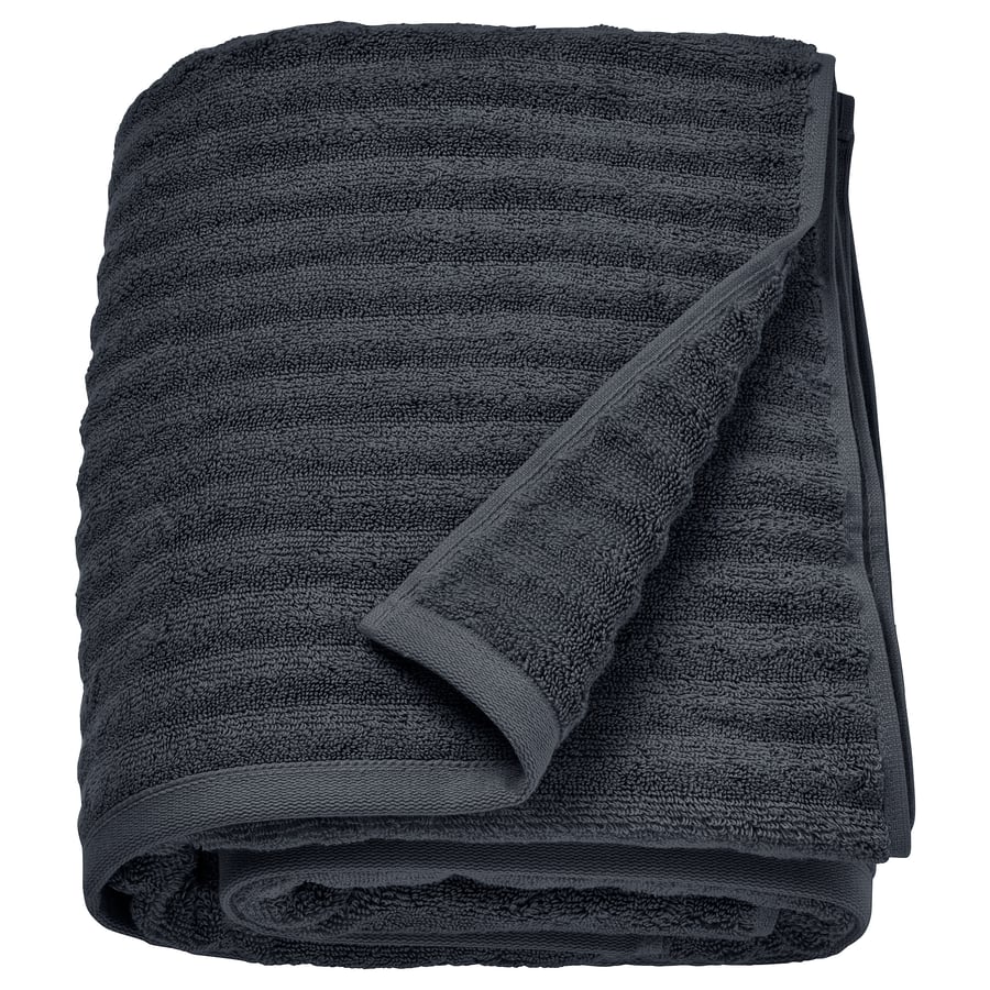 FLODALEN Bath sheet, dark gray39x59 "