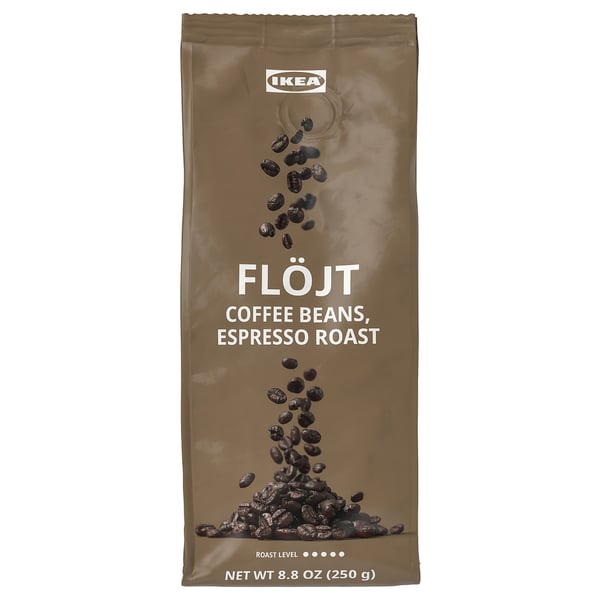 IKEA FLÖJT coffee beans bag, espresso roast, 8. 8 oz.