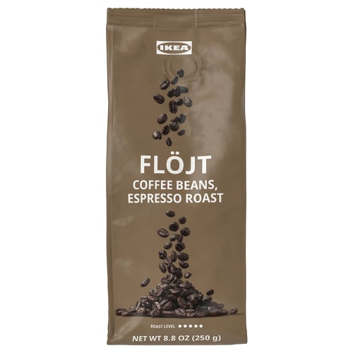 IKEA FLÖJT coffee beans bag, espresso roast, 8. 8 oz.