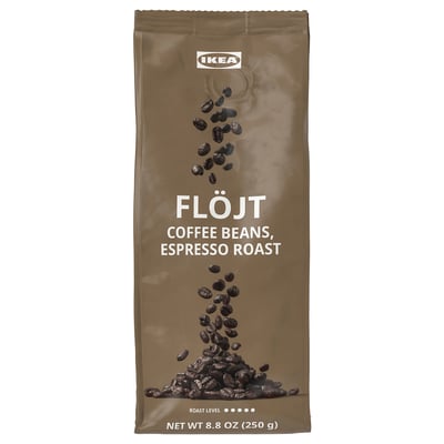 IKEA FLÖJT coffee beans bag, espresso roast, 8. 8 oz.