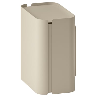 FLORSJÖN Trash can, beige, 1 gallon