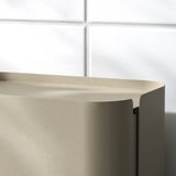 FLORSJÖN Trash can, beige, 1 gallon
