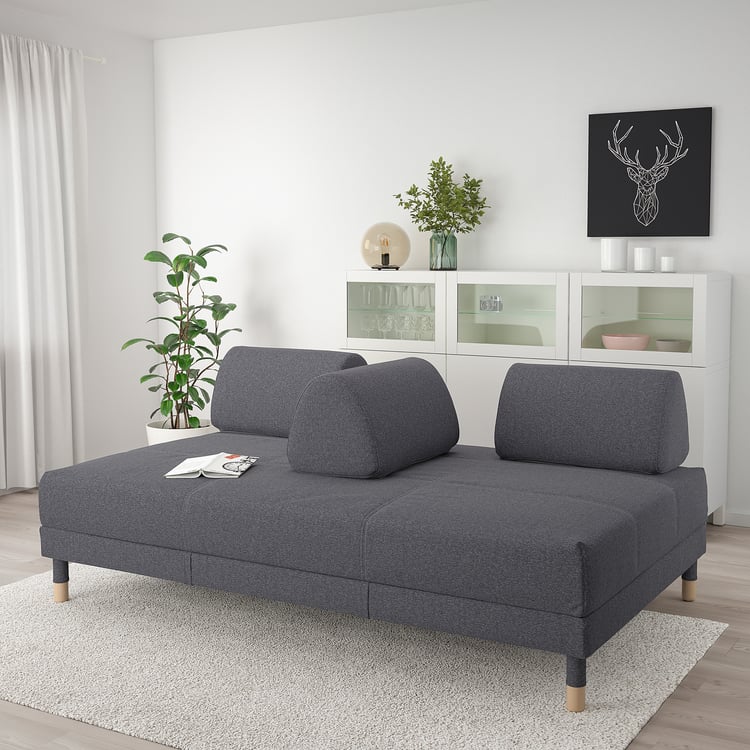 FLOTTEBO Sleeper sofa, Gunnared medium gray, 47 1/4" IKEA