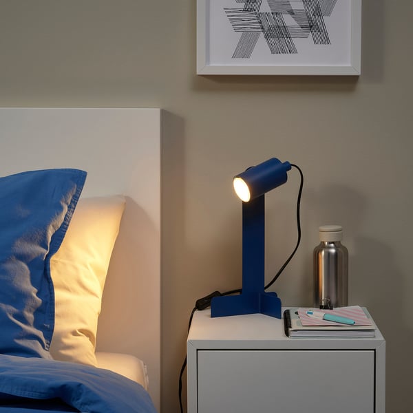 FLOTTILJ Desk lamp, dark blue - IKEA