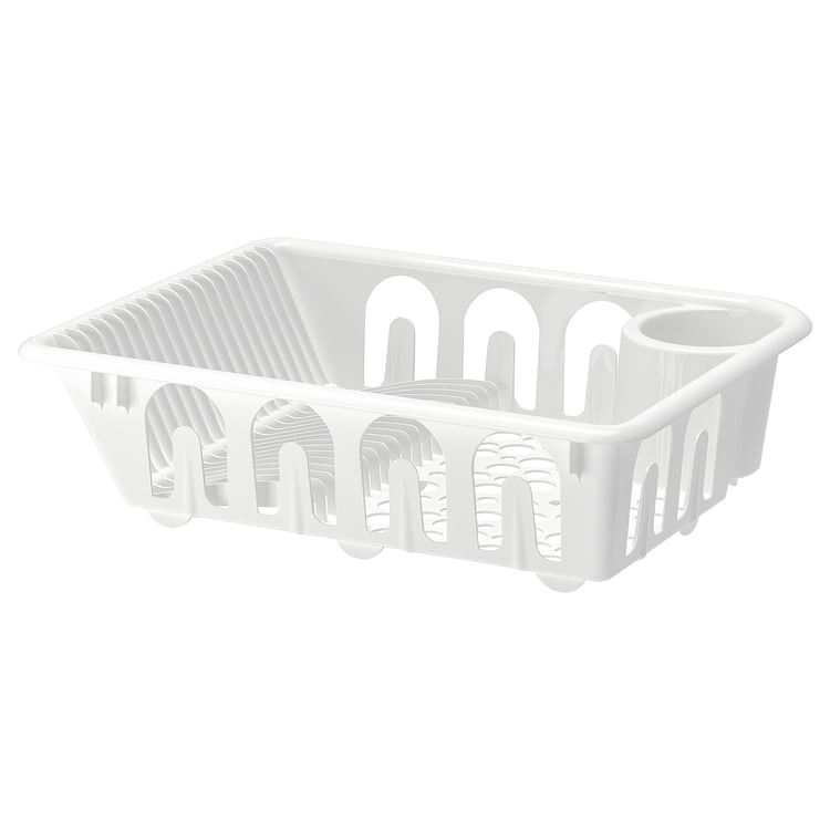 FLUNDRA dish drainer, white IKEA