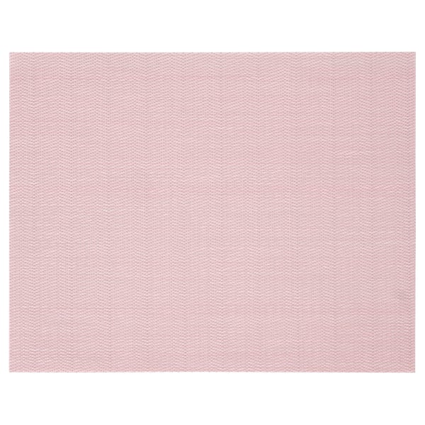 FLYGFISK Place mat, light pink, 15x12 "