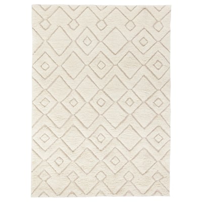 FLYGVÄG Rug, high pile, diamond-shaped, 5 ' 7 "x7 ' 10 "