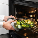 FÖLJSAM Baking dish, clear glass, 9 ¾x9 ¾ "