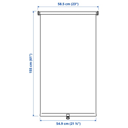 Illustration with measurements for the product: FÖNSTERBLAD.